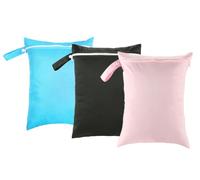 Abiyou Borsa per Pannolini Lavabili Riutilizzabile, 3 Pezzi Sacchetto del Pannolino Lavabile con Zip, 30 x 40CM Wetbag Pannolini Riutilizzabile, Wet Bag Borsa, per Pannolini Lavabili, Piscina,Palestra