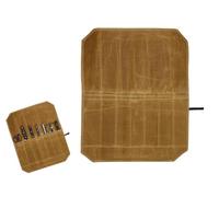 Abiyou Borsa Portacoltelli da Cuoco, Porta Coltelli Portatile, Rotolo di Coltelli con 7 Scomparti per Attrezzi, Borsa per Coltelli, per Campeggio Pesca Caccia, Coltelli, Coltelli da Cucina(Marrone)