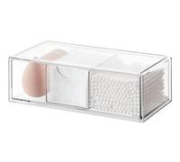 Abiyou Porta Dischetti Struccanti Trasparente, Cassetti Impilabili, Cassetto In Contenitore Dischetti Struccanti, Organizzatore Per Batuffoli Cotone, Regolabili Organizer con Scomparti, per Bagno