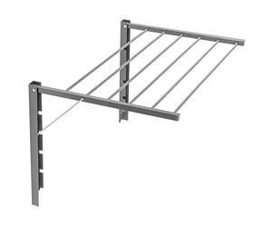 ABJ Stendibiancheria Pieghevole da Bagno (70cm, Argento)