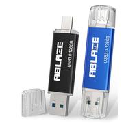 ABLAZE Chiavetta USB C 128GB 2 Pezzi, Pendrive USB 3.0 Type C 128GB 2 in 1 OTG Pennetta USB C per PC, Laptop, Notebook, Telefono Cellulare con USB-C