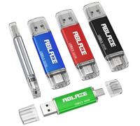ABLAZE Chiavetta USB C 32GB 5 Pezzi, Pendrive USB 3.0 Type C 32GB 2 in 1 OTG Pennetta USB C per PC, Laptop, Notebook, Telefono Cellulare con USB-C