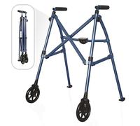 Able Life Space Saver Walker, Girello Pieghevole, Deambulatore Anziani 2 Ruote, Leggero Compatto Deambulatore, Blu Cobalto