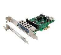 Ableconn PEX-UB127 7 porte USB 3.0 6X esterno + 1x scheda interna PCI Express (PCIe) adattatore host basso profilo - chipset Renesas NEC UPD720201