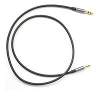 ABLET 50 cm, design dorato, 3,5 mm su 2,5 mm, cavo di ricambio per auto, cavo audio, compatibile con cuffie Bose, per cuffie JBL, smartphone, tablet, lettore MP3, colore nero
