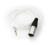 Ablet - Cavo audio di ricambio da XLR bilanciato a 4 pin a cavo jack maschio, per cuffie Sennheiser HD598, HD558, HD518, HD598 Cs, HD599, HD569, HD579, placcato in argento