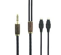 ABLET Cavo bilanciato maschio 7N OCC in rame placcato argento da 4,4 mm, compatibile con cuffie Sennheiser HD650, HD600, HD580, HD660S, HD58X, Massdrop HD6XX