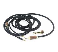 ABLET Cavo di ricambio audio 6N OCC in rame monocristallo, compatibile con Meze 99 Classics, per cuffie Meze 99 Neo, cassa in legno di noce e adattatore da 6,35 mm