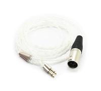 Ablet - Cavo HiFi con maschio bilanciato XLR a 4 pin compatibile con Denon AH-D600, AH-D7200, AH-D7100, Meze 99 Classics, Focal Elear, cavo audio di ricambio placcato in argento