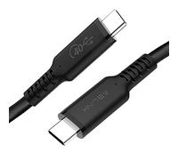 Ablink Cavo USB4 compatibile con cavo Thunderbolt 4 da 1.2 m, certificato USB-IF USB4 da 40 Gbps con ricarica da 100 W e 8K@30Hz 5K@60Hz o doppio video 4K compatibile con Thunderbolt 4/3