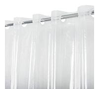 ABLUEN Tenda da doccia in plastica trasparente o fodera senza gancio, 8 g, resistente, tenda da doccia per bagno, dimensioni standard 180 x 188 cm, trasparente