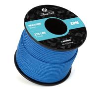 Abma Cord 30M Paracord 275 Nylon Corda 2,4 mm Corda da Paracadute a 4 Fili Cavo di Sopravvivenza, Cavo Militare, Cavo Multiuso - Max. 125kg (275lbs) - Blu Scuro