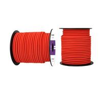 Abma Cord Corda Elastica 6mm 30M Corda di Gomma Cavo Elastico Marino per Teloni, Tende e Bagagli - Rosso