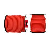 Abma Cord Corda Elastica 8mm 20M Corda di Gomma Cavo Elastico Marino per Teloni, Tende e Bagagli - Rosso