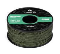 Abma Cord Micro Corda 1,18 mm Corda 50M Bobina - Max. 45kg (100lbs) - Verde Militare