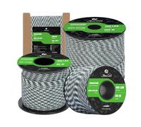 Abma Cord Paracord 2mm 100% Nylon Corda 15m Tipo I Corda da Paracadute a 1 Filo - Max. 45 kg - Shamrock Frost