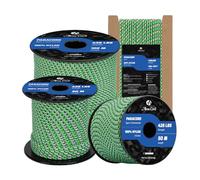 Abma Cord Paracord 3mm 100% Nylon Corda 50m Tipo II Corda da Paracadute a 3 Fili - Max. 192 kg - Isola