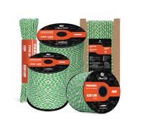 Abma Cord Paracord 4mm 9 Fili 50m Corda Paracord Nylon Corda da Paracadute Tipo 3 620lbs - Max. 280 kg - Isola