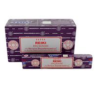 ABN Fashion Satya - Bastoncini di incenso per Reiki, fragranza naturale, arrotolati a mano, Agarbatti indiano, confezione da 12