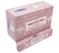 ABN Fashion Satya Positive Vibes - Bastoncini di incenso Agarbatti, fragranza naturale indiana, confezione da 6
