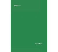 ABNotes Lined 1 Edge B5 XL Green: Quaderno doppio a righe 9mm con margine singolo - B5 - Monocromo Verde - Grosso 400 Pagine - Fogli spessi