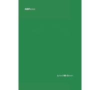 ABNotes Lined B5 Green: Quaderno B5 a righe 9mm senza margine - Verde - Grande - 250 pagine - Fogli spessi - Per appunti di lavoro, pensieri, idee ecc.