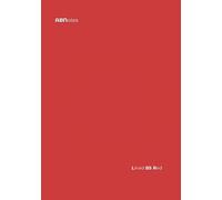ABNotes Lined B5 Red: Quaderno B5 a righe 9mm senza margine - Rosso - Grande - 250 pagine - Fogli spessi - Per appunti di lavoro, pensieri, idee ecc.