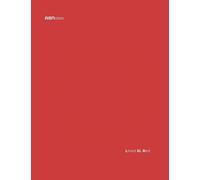 ABNotes Lined XL Red: Quadernone appunti a righe senza margine grande quasi A4 - Copertina Flessibile Colore Rosso - Fogli spessi - 400 Pagine