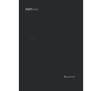 ABNotes Squared A5 XL: Quaderno A5 a quadretti 5 mm - 400 Pagine - Nero - Fogli spessi e bianchi - Appunti di lavoro, scuola per tutte le materie e altro..