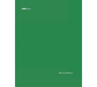 ABNotes Squared Edges XL A4 Green: Quadernone grande A4 a quadretti 5mm (0,5 cm) con margine - Verde - Grosso 400 Pagine - Fogli spessi