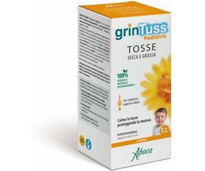 Aboca Grintuss Pediatric sciroppo naturale per la tosse secca e grassa nei bambini 180 g