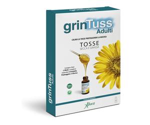 Aboca Grintuss Sciroppo Adulti Tosse Secca/Grassa 12 Flaconcini da 13,6 G