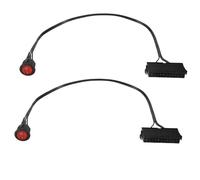 Aboiled 2 pezzi 50 cm cavo di rame 24 pin femmina ATX alimentatore tester starter jumper con interruttore on/off