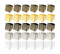 Aboiled Anelli grezzi in , 17 x 19,5 mm, 30 pezzi, base regolabile, rettangolare, base piatta, ripiano per sculture fai da te