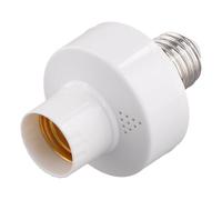 Aboiled Attacco E27, adattatore per lampadina Smart Voice, E27, base portalampada LED, attacco E27, supporto per lampada senza rete, testa intelligente per lampada vocale