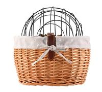 Aboiled Gatto Cane Bicicletta Anteriore Manubrio Cestino Animali Domestici Tessuto Mano Wicker Bici Da Strada Cestino Pet Gatto Cane Del