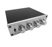 Aboiled HiFi senza perdita 1 ingresso 4 uscite HUB Audio distributore segnale selettore interruttore sorgenti commutatore volumizzatori (argento)
