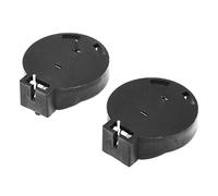 Aboiled Muenzen CR2450 - 2 supporti per batteria a bottone a cella, colore: Nero