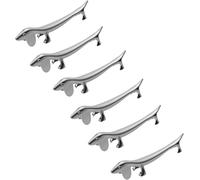 Aboiledy 6 Pezzi Bacchette Resto Piccolo Cane Bacchette Titolare Bassotto Lega Staffe Rack Supporto Strumento