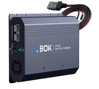ABOK ACS500 - Caricatore DC-DC da 500 W per auto, 12 V/24 V a 48 V, per powerstation e camper, compatibile con alternatore intelligente, con set di cavi (XT90 & Anderson)