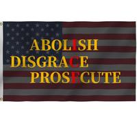 Abolish Disgrace Prosecute Ice American Bandiere Colore Vivido Bandiera Resistente Alle Intemperie Bandiera Da Giardino Per Giardino Esterno Prato 90X150Cm