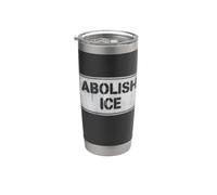 Abolish ICE | Segno di protesta politica - Stencil Bicchiere termico in acciaio inox doppia parete