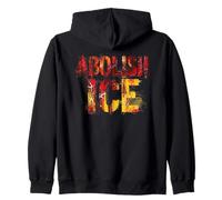 Abolish Ice | Slogan di protesta Politica - Grunge Felpa con Cappuccio
