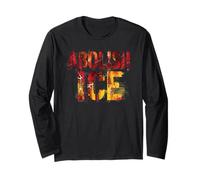 Abolish Ice | Slogan di protesta Politica - Grunge Maglia a Manica
