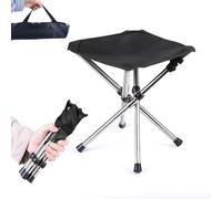 Abonana Mini Sedia Pieghevole per Esterni, Mini Sgabello da Campeggio, Sgabello Pieghevole Portatile, Pieghevole Camping Sgabello per Pesca,Campeggio,Viaggi,Attività All'Aperto (Grande)