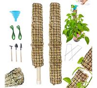 Abonda Pianta Moss Monstera | Palo autoirrigante impilabile per piante da interno | Supporto per piante Monstera con imbuto per sostenere le piante e crescere meglio