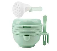 ABOOFAN 1 set Ciotola per Schiacciare Alimenti per Kit Macinazione Manuale Include Cucchiaio e Bastoncino per Nutrizione Sana e