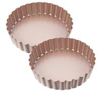 ABOOFAN 1 set Teglia Per Crostata Piccola Teglia Per Forno Quiche Teglia Da Forno Rivestimento Antiaderente 2 pezzi