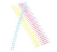 ABOOFAN 10 Pezzi Anelli per Quadernone Anelli in Plastico Portatili e Leggeri per Ufficio e Scrapbook Formato A4