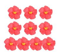 ABOOFAN 10 Pezzi Ibisco Artificiale Fiori di Ibisco Artificiali Decorazioni Da Bagno Decorazione Hawaiano Fiori Hawaiani Falsi Realistici Ibisco Rosso